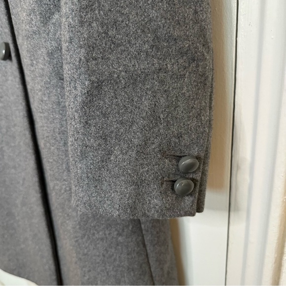 J CREW Carlin Gray Wool Coat Mock Neck Single Breasted Old Money Quiet Luxury 10 - Picture 4 of 8